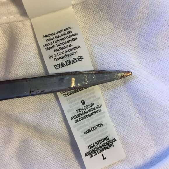 Halloween Tee Shirt HP Wizard Heart Large White Bella Canvas - Picture 8 of 8